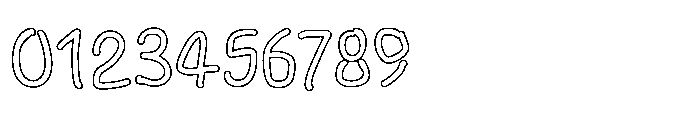 Wonder Hand Pencil Outline Font OTHER CHARS
