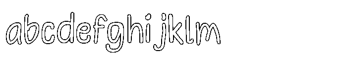 Wonder Hand Pencil Outline FONT