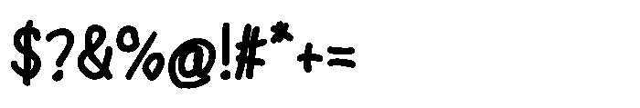 Wonder Hand Pencil Regular Font OTHER CHARS