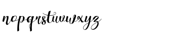 Wonderfebia Script Font LOWERCASE