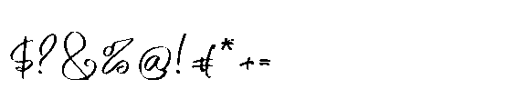 Wonderly Font OTHER CHARS