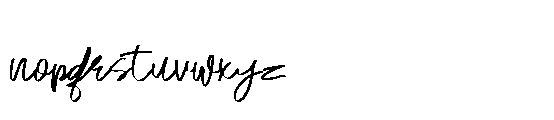 Wonderly Font LOWERCASE
