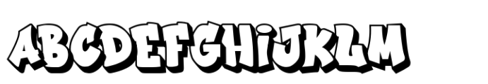 Wonders Graf 3d Graffiti Regular Shadow Font UPPERCASE