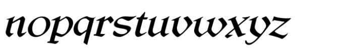 Wonderworld Italic Font LOWERCASE