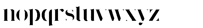 Wonderz Avant Font LOWERCASE