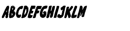 Wonky Dongki Italic Font UPPERCASE