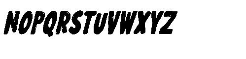 Wonky Dongki Italic Font UPPERCASE