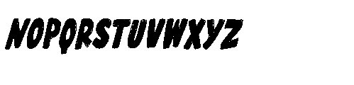Wonky Dongki Italic Font LOWERCASE