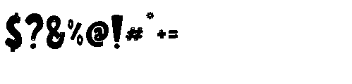 Wonky Dongki Regular Font OTHER CHARS
