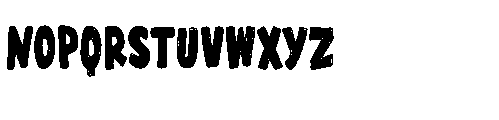 Wonky Dongki Regular Font LOWERCASE
