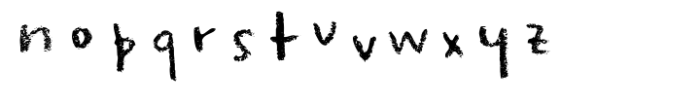 Wonky Pencil SVG Font LOWERCASE