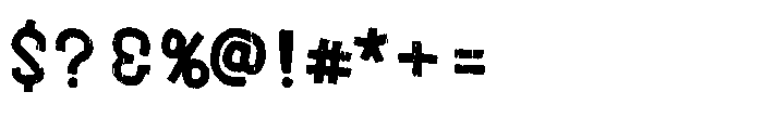 Wood Plank Font OTHER CHARS