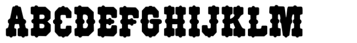 Wood Type 515 Regular Font UPPERCASE