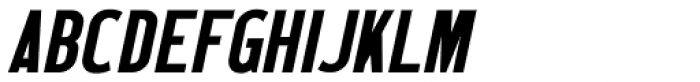 Wood Type Grotesk Oblique JNL Font UPPERCASE