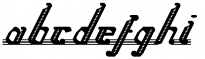 Woodcut Banjo Regular Font LOWERCASE
