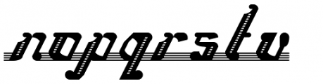 Woodcut Banjo Regular Font LOWERCASE