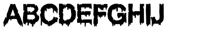 Woodcutter Dripping Classic Font UPPERCASE