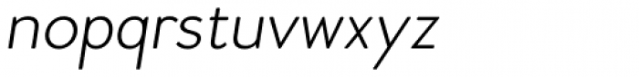 Woodford Bourne Thin Italic Font LOWERCASE