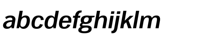 Woolworth Demi Bold Italic Font LOWERCASE