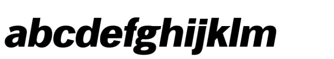 Woolworth Extra Bold Italic Font LOWERCASE