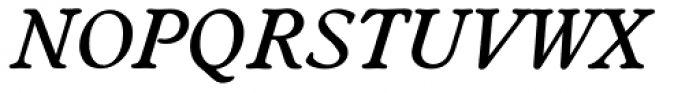 Worcester Serial Medium Italic Font UPPERCASE