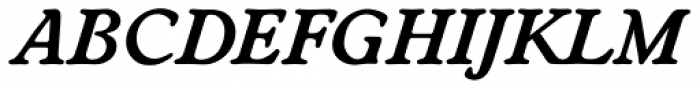 Worchester EF DemiBold Italic Font UPPERCASE