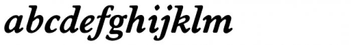 Worchester EF DemiBold Italic Font LOWERCASE