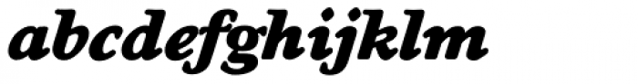 Worchester EF ExtraBold Italic Font LOWERCASE