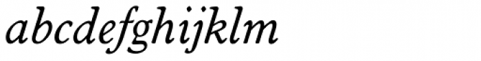 Worchester EF Italic Font LOWERCASE