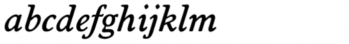 Worchester EF Medium Italic Font LOWERCASE