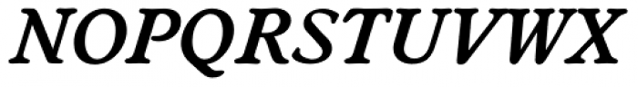 Worchester TS DemiBold Italic Font UPPERCASE