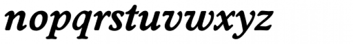 Worchester TS DemiBold Italic Font LOWERCASE