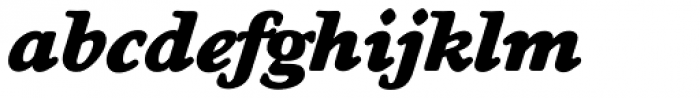 Worchester TS ExtraBold Italic Font LOWERCASE