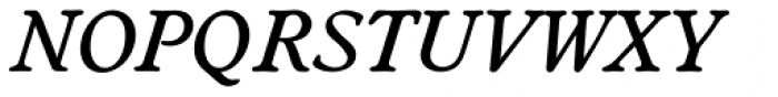 Worchester TS Medium Italic Font UPPERCASE