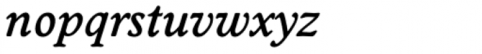 Worchester TS Medium Italic Font LOWERCASE