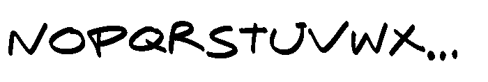 Working Draft SL Working Draft Regular Font UPPERCASE