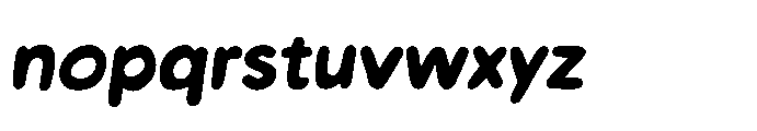 Workprint Italic Bold Font LOWERCASE