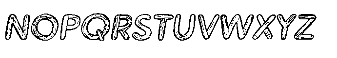 Workprint Italic Light Outline Font UPPERCASE