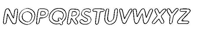 Workprint Italic Outline Font UPPERCASE