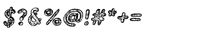 Workprint Italic Scribble Outli Font OTHER CHARS