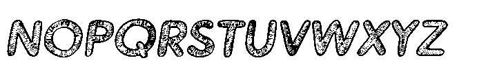 Workprint Italic Scribble Outli Font UPPERCASE