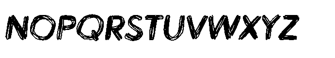 Workprint Italic Sketch Font UPPERCASE