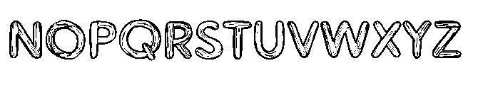Workprint Light Outline Font UPPERCASE