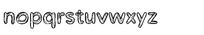 Workprint Light Outline Font LOWERCASE