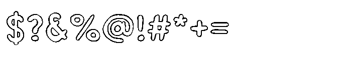 Workprint Outline Font OTHER CHARS