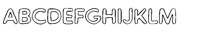 Workprint Outline Font UPPERCASE