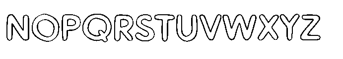 Workprint Outline Font UPPERCASE