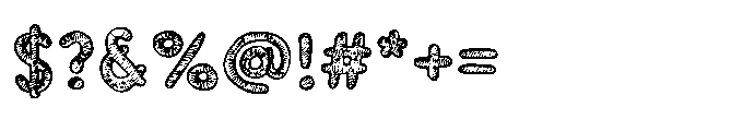 Workprint Scribble Outline Font OTHER CHARS