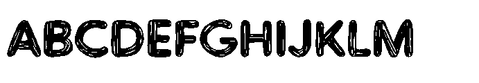 Workprint Sketch Outline Font UPPERCASE