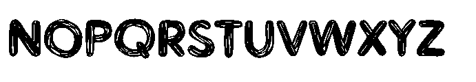 Workprint Sketch Outline Font UPPERCASE